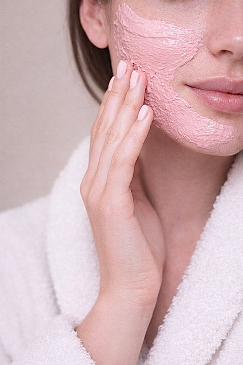 Rose purifying pink clay mask
