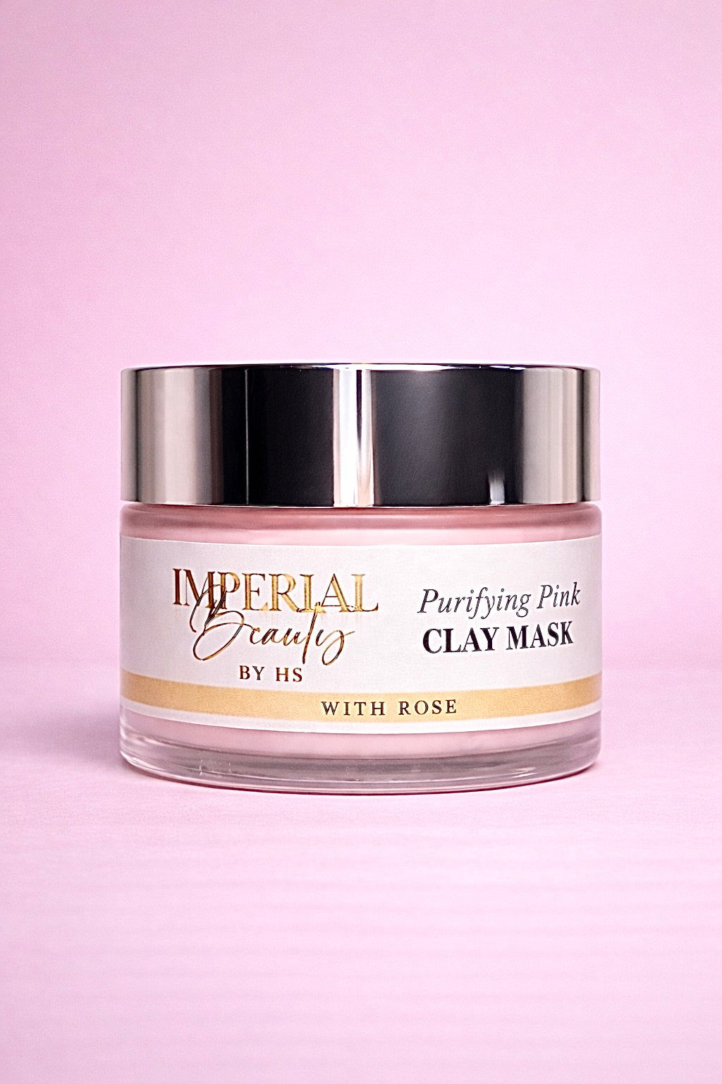 Rose purifying pink clay mask